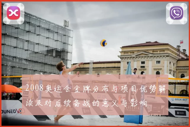 2008奥运会金牌分布与项目优势解读及对后续备战的意义与影响